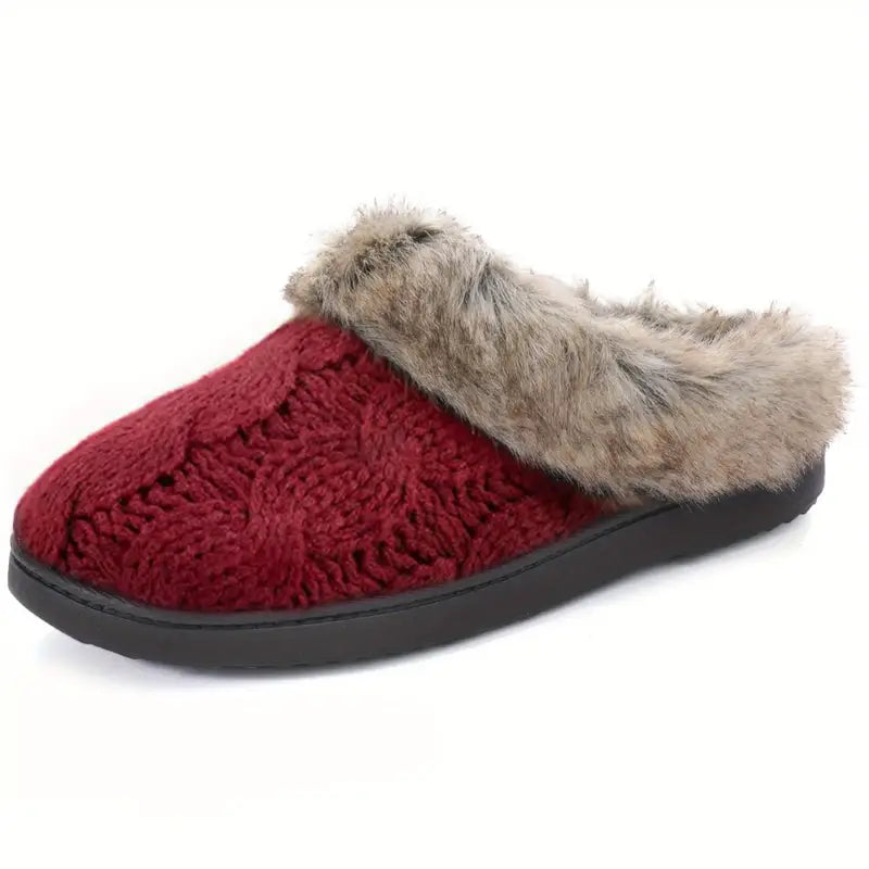 Knit Slip-on Slippers Shoes