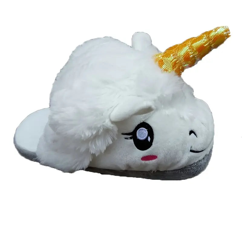 Funny Slip On Round Toe Fuzzy Non-slip Slippers