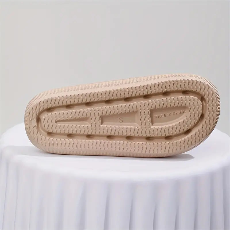 Double Buckle Strap And Open Toe Slippers Shoes