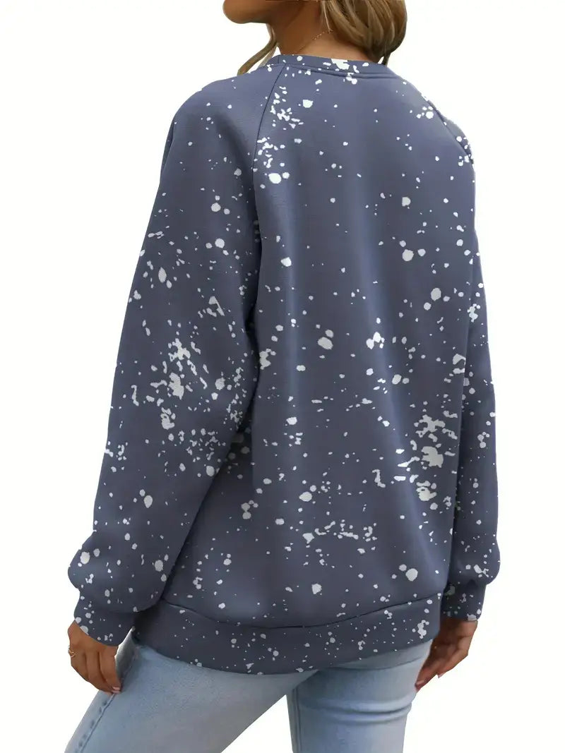 Plus Size Retro Sweatshirt, Women's Plus '90s' Print