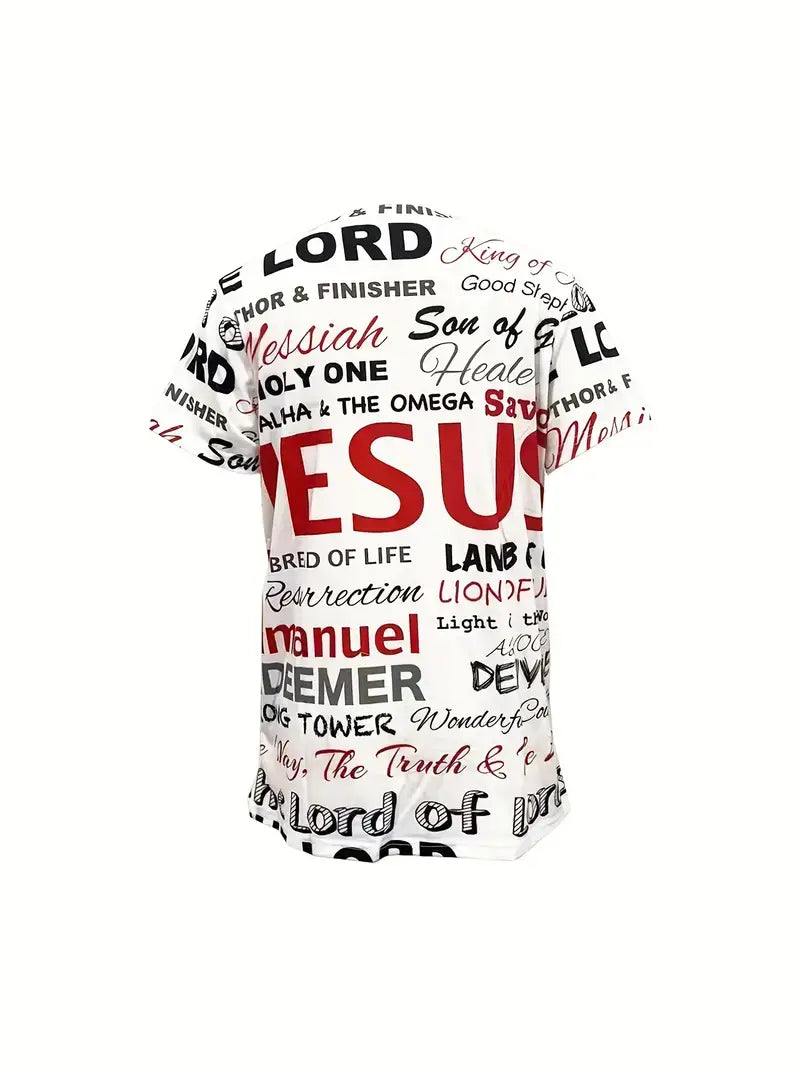 Plus Size Casual T-shirt, Women's Plus Letter Print Shirt