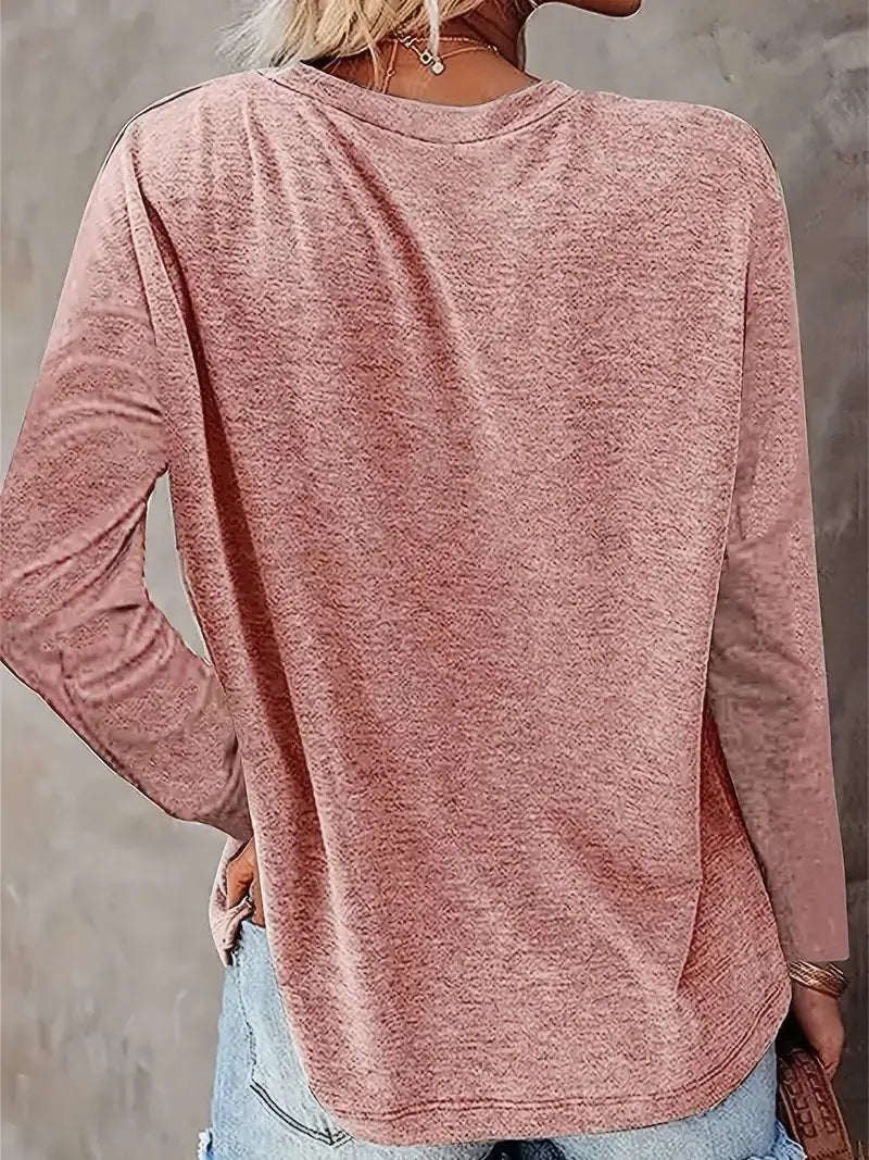 Plus Size Casual T-shirt, Women's Plus Figure & Letter Print