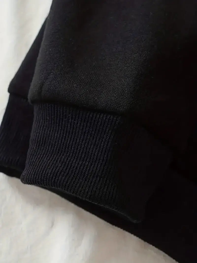 Plus Size Casual Sweatshirt, Women's Plus Art Letter Print