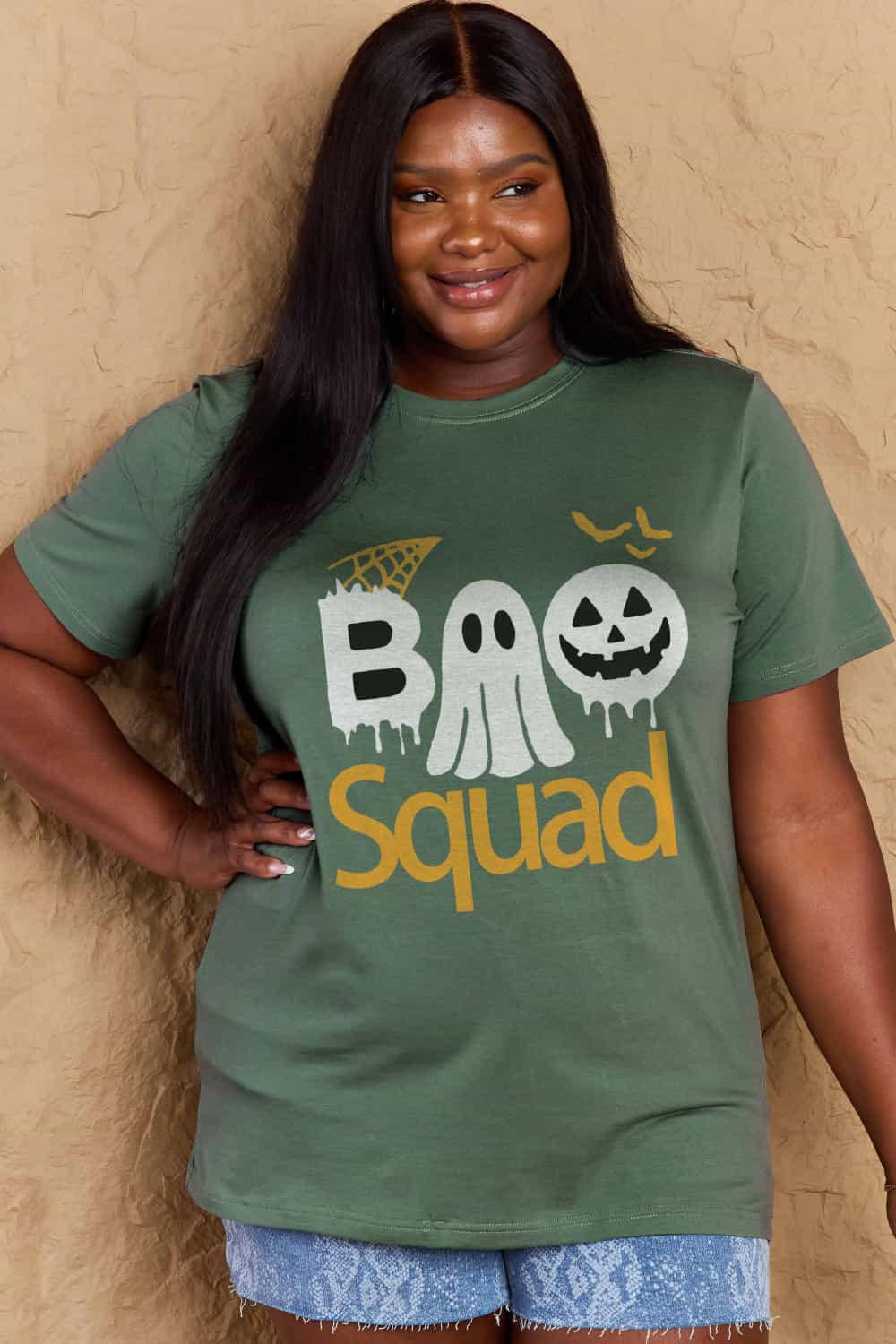 Simply Love Full Size BOO SQUAD Graphic Cotton T-Shirt