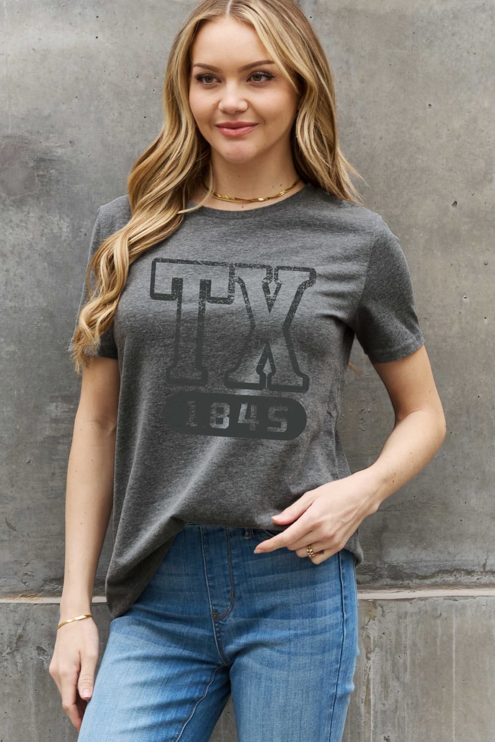 Simply Love Full Size TX 1845 Graphic Cotton Tee