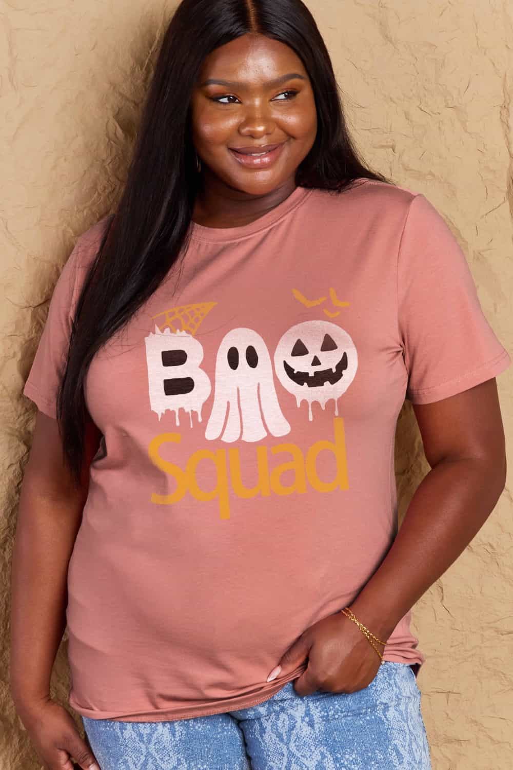 Simply Love Full Size BOO SQUAD Graphic Cotton T-Shirt