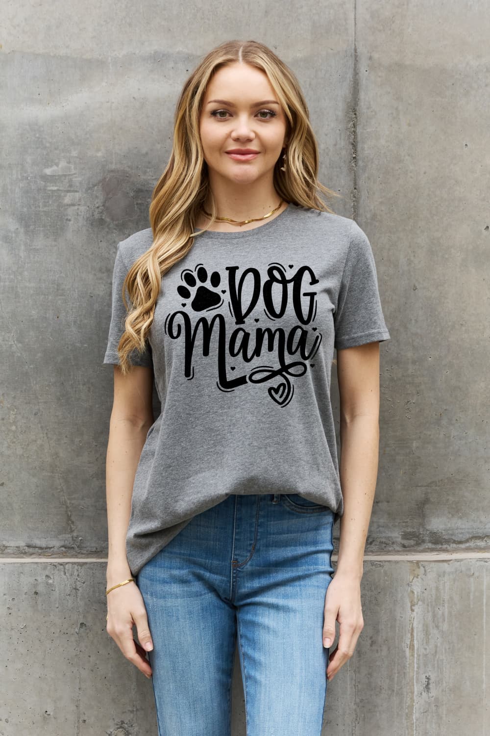 Simply Love Simply Love Full Size DOG MAMA Graphic Cotton T-Shirt